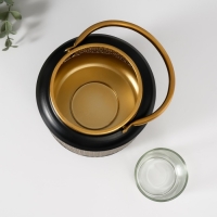 Подсвечник металл на 1 свечу "Зерно" d=5 см 15х15х17,5 см Подсвечник металл на 1 свечу "Зерно" d=5 см 15х15х17,5 см