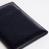 Обложка для паспорта, цвет тёмно-синий