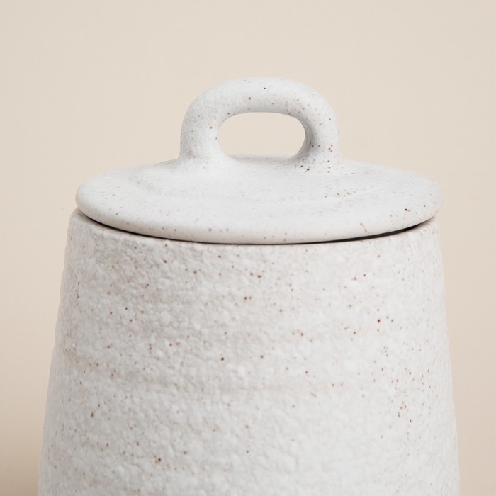 Сахарница керамическая SL Home «Арена Бланка», 400 мл, 9,5×12,5 см, цвет белый Сахарница керамическая SL Home «Арена Бланка», 400 мл, 9,5×12,5 см, цвет белый