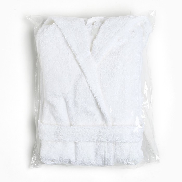 Халат махровый детский Экономь и Я р. 28, цв.белый, 100%хл с AIRO, 320 г/м2