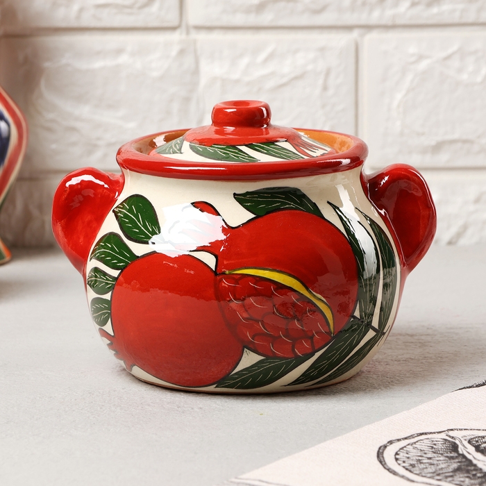 Сахарница Риштанская Керамика Сахарница Риштанская Керамика "Гранат", 500 мл 10402720