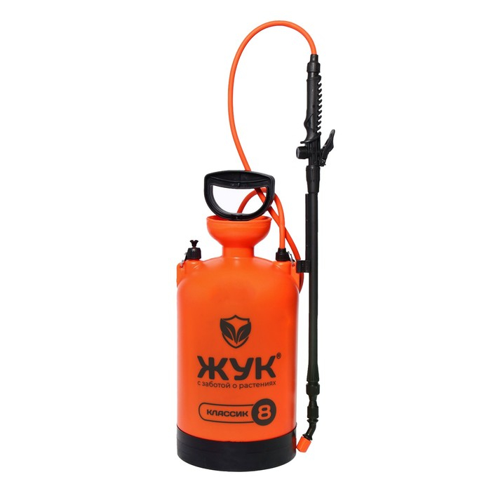 Опрыскиватель помповый ОП-207, 8 л, термоусадка, пластиковый брандспойт 208, «Жук» Опрыскиватель помповый ОП-207, 8 л, термоусадка, пластиковый брандспойт 208, «Жук»