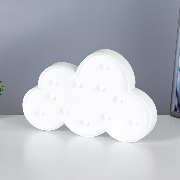 Ночник Ночник "Облачко" 11хLED батарейки 2хАА МИКС 29х3х18 см RISALUX