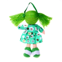 Мягкая игрушка «Кукла», в ситцевом платье, с хвостиками, цвета МИКС Мягкая игрушка «Кукла», в ситцевом платье, с хвостиками, цвета МИКС