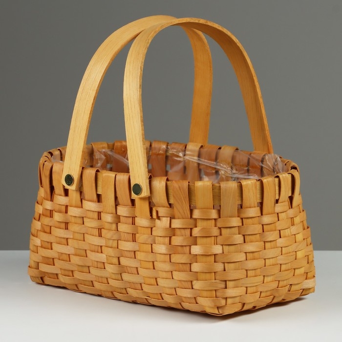 Набор корзин плетеных, 26x16,5x12/25 см, 19x12x10/20 см, 2 шт, секвойя Набор корзин плетеных, 26x16,5x12/25 см, 19x12x10/20 см, 2 шт, секвойя