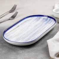 Блюдо керамическое для подачи «Бриз», 30×16×3 см Блюдо керамическое для подачи «Бриз», 30×16×3 см