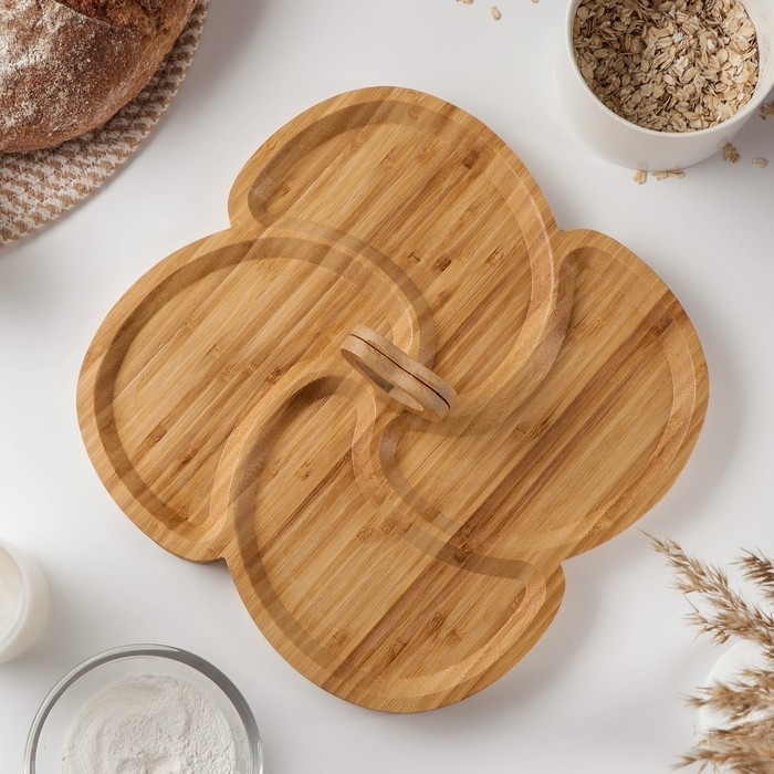 Менажница &laquo;Вертиго&raquo;, 29&times;29 см, бамбук