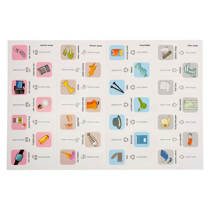 Набор игровой &laquo;Городские службы&raquo; с контейнерами для сортировки и карточками