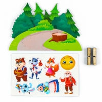 Набор развивающих магнитов. Театр по мотивам русской народной сказки &laquo;Колобок&raquo;