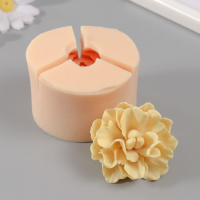 Молд силиконовый "Пион мадагаскар" d=6 cм, высота 4,5 см МИКС Молд силиконовый "Пион мадагаскар" d=6 cм, высота 4,5 см МИКС