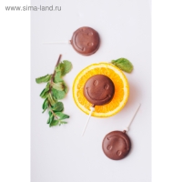 Форма для леденцов Доляна &laquo;Смайл&raquo;, силикон, 24&times;9,5 см, 6 ячеек (d=4 см), с палочками, цвет МИКС