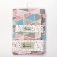 Скатерть &laquo;Доляна: Мозаика&raquo;, размер 145х145см, 100% полиэстер, рогожка 200 гр/м