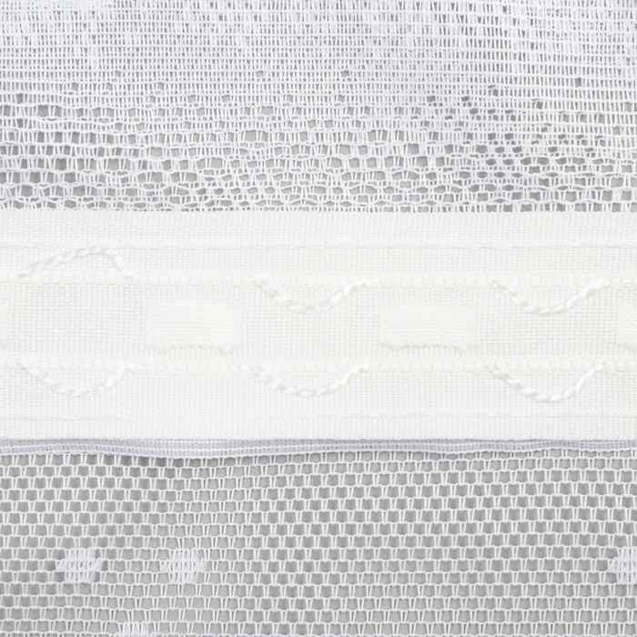 Тюль на кухню на шторной ленте 250х160 см, белый, 100% полиэстер