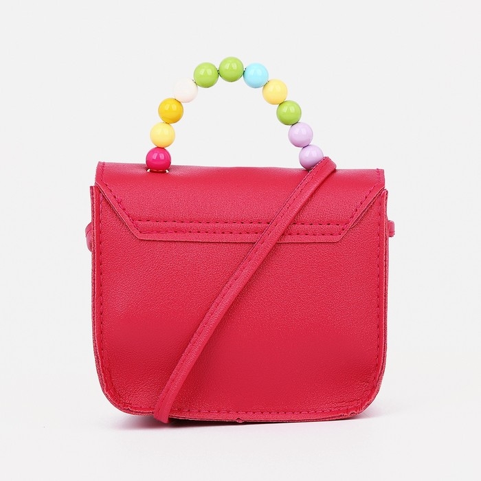 Сумка детская для девочки на магните, цвет малиновый