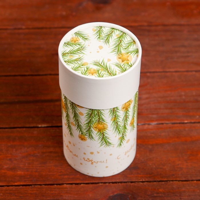 Коробка "С Новым годом" завальцованная без окна 8 х 14,5 см