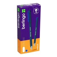 Ручка шариковая Berlingo Ultra X2, 0,7 мм, игольчатый стержень, синяя