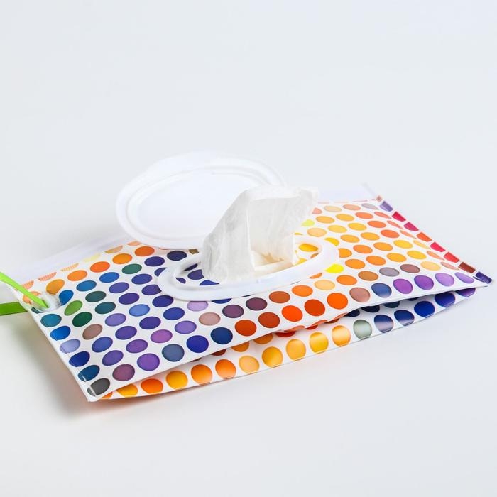 Контейнер для салфеток с петелькой «Кружочки» Контейнер для салфеток с петелькой «Кружочки»