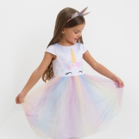 Платье детское "Единорог" KAFTAN, р. 30 (98-104 см)