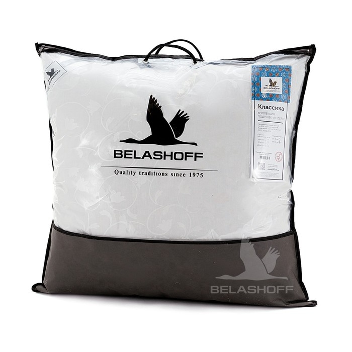 Подушка высокая Belashoff Классика, МИКС, размер 50 х 70 пух 50%, перо 50%, тик Подушка высокая Belashoff Классика, МИКС, размер 50 х 70 пух 50%, перо 50%, тик