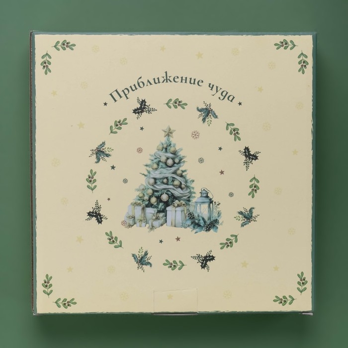 Новогодняя форма для запекания Доляна &laquo;Приближение чуда&raquo;, 28,8&times;25&times;4,3 см, цвет белый