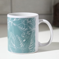 Кружка сублимация "София" цветы, 320 мл, с нанесением