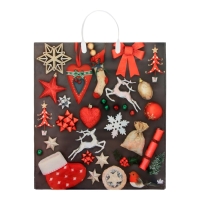 Новый год. Пакет "Коллаж сталь", полиэтиленовый с пластиковой ручкой, 44 х 40 см. Новый год. Пакет "Коллаж сталь", полиэтиленовый с пластиковой ручкой, 44 х 40 см.