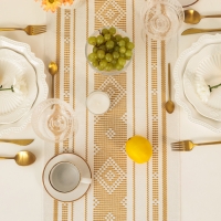 Дорожка Этель сканди цв.горчичный 38*150 см, 50%хлопок 50%лен Дорожка Этель сканди цв.горчичный 38*150 см, 50%хлопок 50%лен