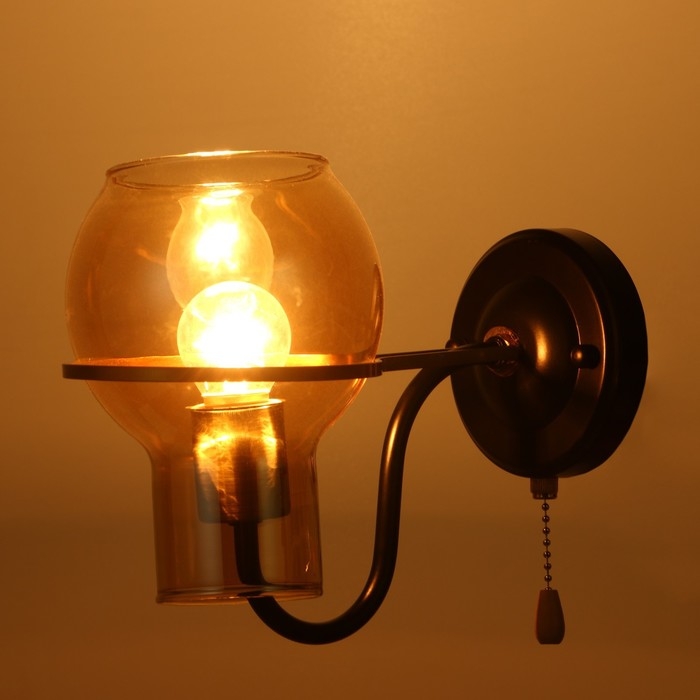 Бра Бра "Кэган" E27 40Вт черный 12х24х23 см