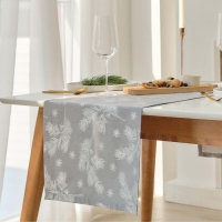 Дорожка Этель &laquo;Серебряные ветки&raquo;, 40х149 см, саржа 190 г/м2