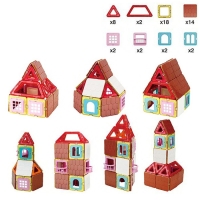 Конструктор магнитный &laquo;Цветные магниты&raquo;, 50 деталей