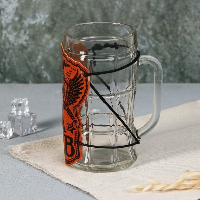 Кружка стеклянная пивная &laquo;За ВДВ&raquo;, 500мл