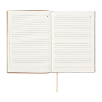 Ежедневник недатированный А6+, 160 листов ESCALADA, мягкая обложка из искусственной кожи, тиснение фольгой, ляссе, кремовый блок 70г/м2, золотой