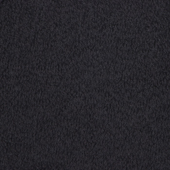 Полотенце махровое Этель "Терри" 50*90 см, цв. черный, 100% хлопок, 430 г/м2