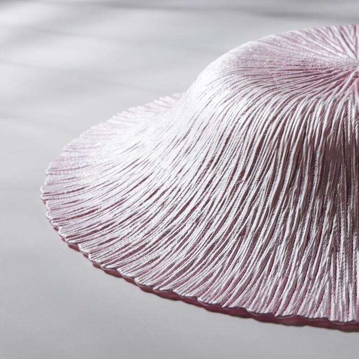 Блюдо сервировочное «Аметист», d=40 см, цвет розовый Блюдо сервировочное «Аметист», d=40 см, цвет розовый