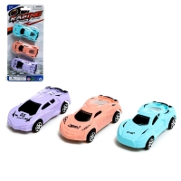 Набор инерционных машин «Рейсер», 3 штуки, МИКС Набор инерционных машин «Рейсер», 3 штуки, МИКС