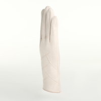 Перчатки женские, безразмерные, без утеплителя, цвет молочный Перчатки женские, безразмерные, без утеплителя, цвет молочный
