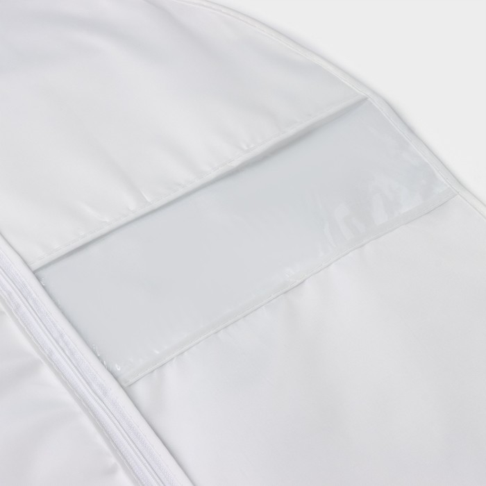 Чехол для одежды LaDо́m, ПВХ окно, плотный, 60&times;90 см, цвет белый