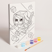 Картина по номерам для детей &laquo;Смелая девочка&raquo;, 21 х 15 см