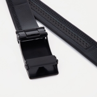 Ремень мужской, ширина 3.5 см, пряжка автомат, цвет чёрный Ремень мужской, ширина 3.5 см, пряжка автомат, цвет чёрный