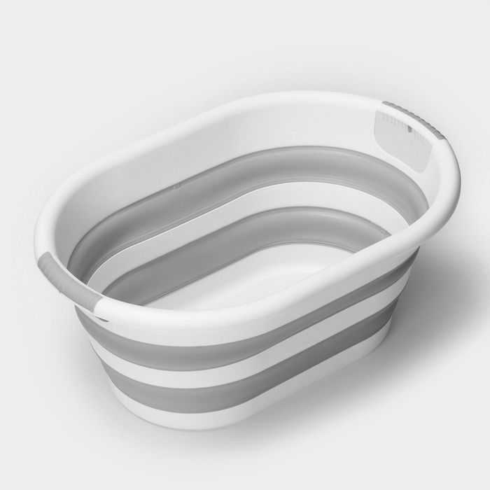 Таз складной &laquo;Флекс&raquo;, 17.5 л, 33.5&times;49&times;6.5 см, цвет смоки