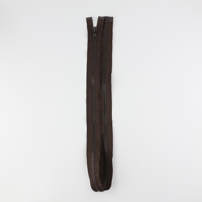 Молния &laquo;Трактор&raquo;, №8, разъёмная, замок автомат, 90 см, цвет коричневый