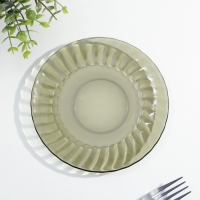 Тарелка десертная Elica, d=16 см, дымка, стеклянная Тарелка десертная Elica, d=16 см, дымка, стеклянная