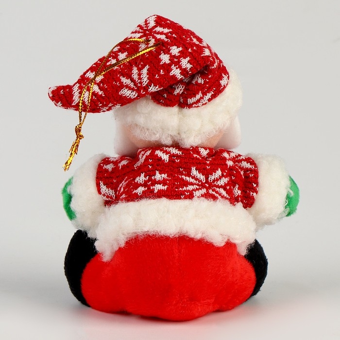 Мягкая игрушка «Новый год» на подвесе, виды МИКС Мягкая игрушка «Новый год» на подвесе, виды МИКС