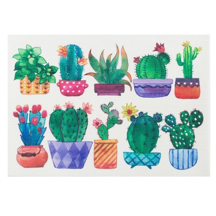 Салфетка на стол «Кактусы» 29*40 см Салфетка на стол «Кактусы» 29*40 см