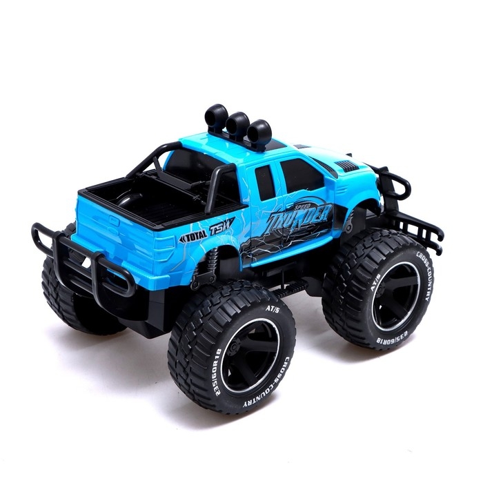 Джип радиоуправляемый «БигФут», 1:14, работает от аккумулятора, цвет синий Джип радиоуправляемый «БигФут», 1:14, работает от аккумулятора, цвет синий