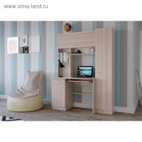 Стол рабочий АЛЬФА, Ясень шимо светлый Стол рабочий АЛЬФА, Ясень шимо светлый