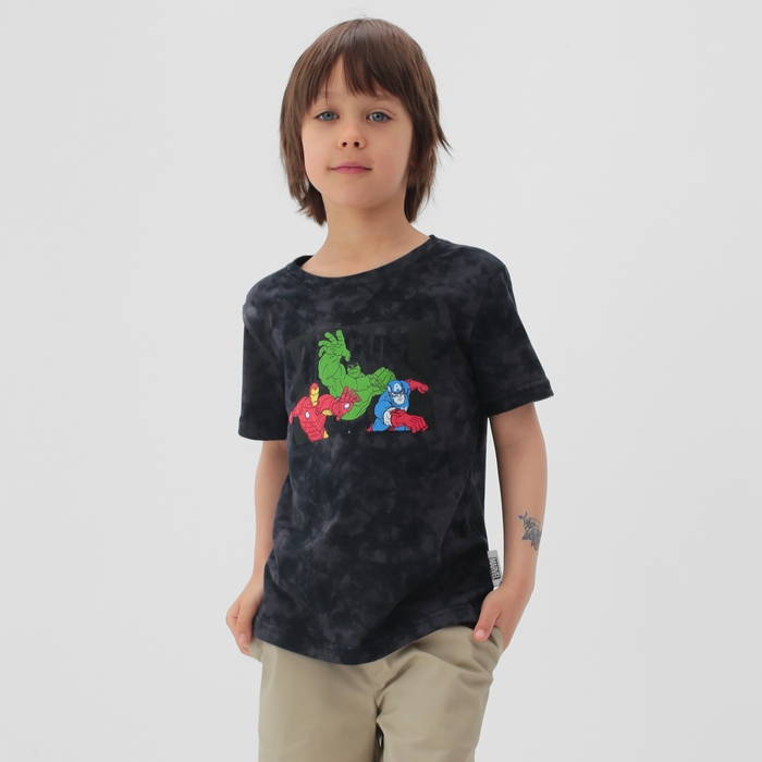 Футболка &laquo;Мстители&raquo;, Marvel, &laquo;Тай-дай&raquo;, рост 122-128