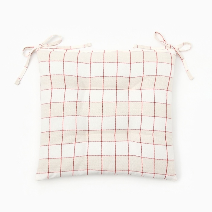 Сидушка Этель "Bright cage" 40х40 см, 100% хл, рогожка 186 г/м2