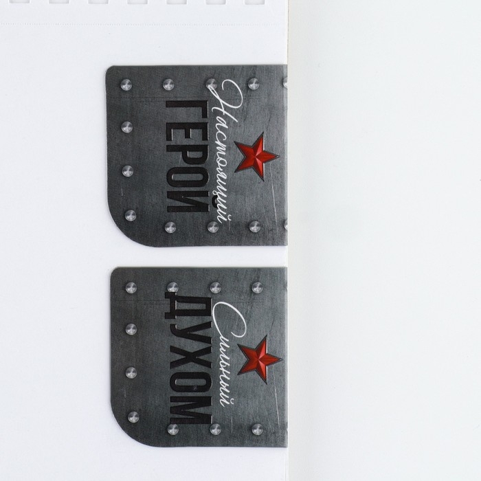 Подарочный набор: блокнот и магнитные закладки 2 шт. «Лучшему защитнику» Подарочный набор: блокнот и магнитные закладки 2 шт. «Лучшему защитнику»