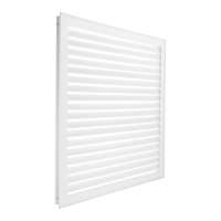 Решетка радиаторная ERA П6060Р, 600 х 600 мм, ПВХ, белая